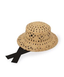 couture brooch（クチュールブローチ）の「雑材リボン付きハット（ハット）」