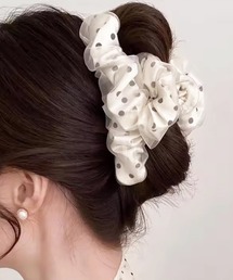 ammy.（エイミードット）の「【 ammy. / エイミードット 】 シフォン ドット ビッグ ヘアクリップ / バンスクリップ（バレッタ/ヘアクリップ）」