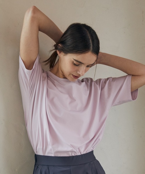 Julier Yoga and Relax(ジュリエヨガアンドリラックス)の「Julier ムーブプライムTシャツ(Tシャツ/カットソー・レディース・ホワイト/ブラック/ブルー/ピンク・FREE)」の19枚目の写真