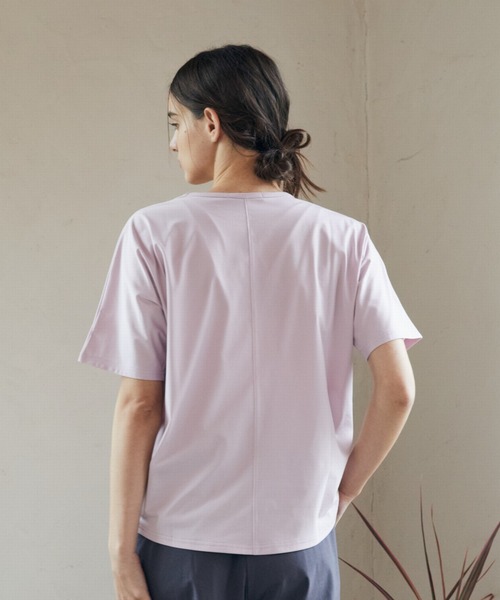 Julier Yoga and Relax(ジュリエヨガアンドリラックス)の「Julier ムーブプライムTシャツ(Tシャツ/カットソー・レディース・ホワイト/ブラック/ブルー/ピンク・FREE)」の17枚目の写真
