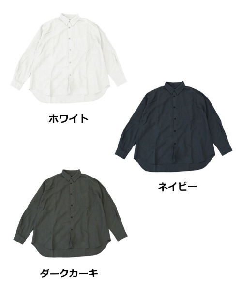 STYLISE（スタイライズ）の「【alvana】LINEN L/S REGULAR SHIRTS / 3カラー [ALV-00172]（シャツ/ブラウス・メンズ・カーキ/ネイビー/ホワイト・L）」の10枚目の写真