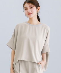 White Collection | 【接触冷感・UVカット・速乾】ハイストレッチカルゼワッシャー・ドルマンスリーブブラウス(シャツ/ブラウス)