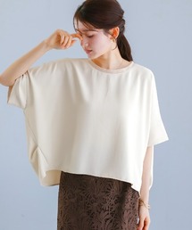 White Collection | 【接触冷感・UVカット・速乾】ハイストレッチカルゼワッシャー・ドルマンスリーブブラウス(シャツ/ブラウス)