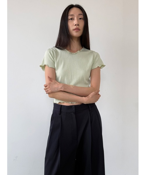 Didot.showroom(ディドット ショールーム)の「【DIDOT.】ギンガムチェックミニT(Tシャツ/カットソー・レディース・グレー/ミント/ブラック・FREE)」の16枚目の写真