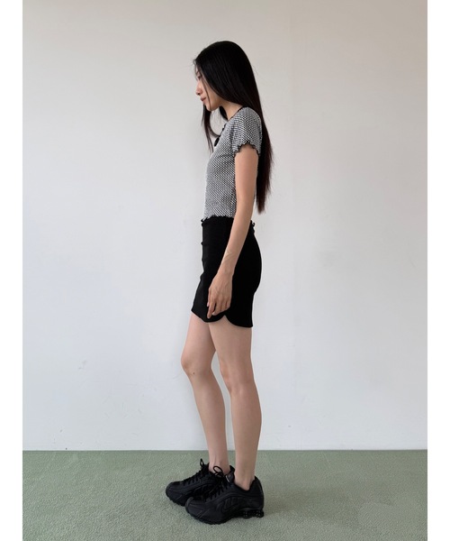 Didot.showroom(ディドット ショールーム)の「【DIDOT.】ギンガムチェックミニT(Tシャツ/カットソー・レディース・グレー/ミント/ブラック・FREE)」の6枚目の写真