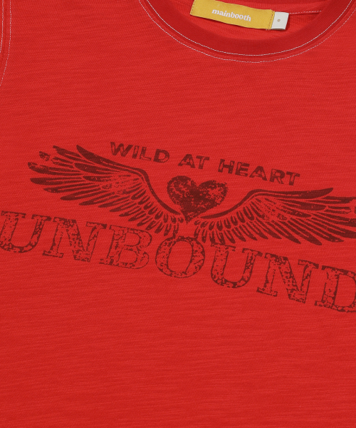 MAINBOOTH(メインブース)の「Heartwing T-shirt(RED)(Tシャツ/カットソー・レディース・その他・1/2)」の7枚目の写真