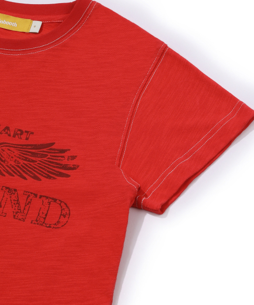 MAINBOOTH(メインブース)の「Heartwing T-shirt(RED)(Tシャツ/カットソー・レディース・その他・1/2)」の8枚目の写真