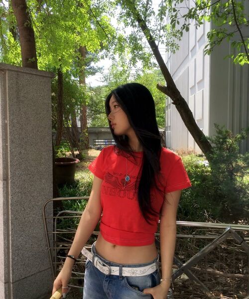 MAINBOOTH(メインブース)の「Heartwing T-shirt(RED)(Tシャツ/カットソー・レディース・その他・1/2)」の10枚目の写真