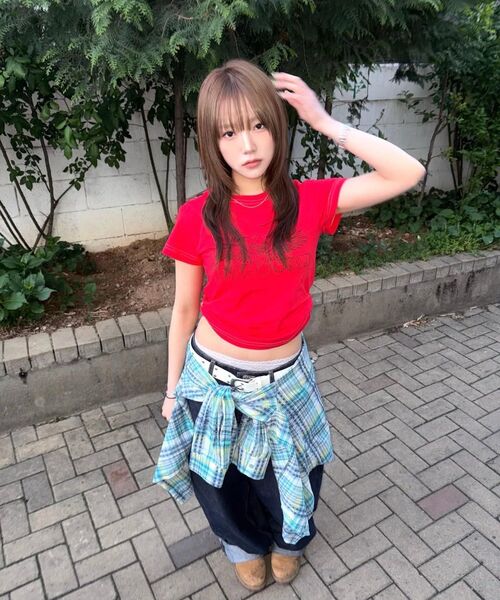 MAINBOOTH(メインブース)の「Heartwing T-shirt(RED)(Tシャツ/カットソー・レディース・その他・1/2)」の11枚目の写真