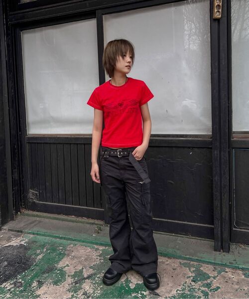 MAINBOOTH(メインブース)の「Heartwing T-shirt(RED)(Tシャツ/カットソー・レディース・その他・1/2)」の5枚目の写真
