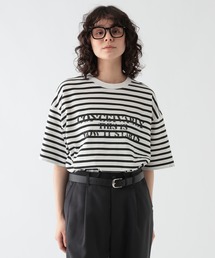 プリントボーダーTシャツ