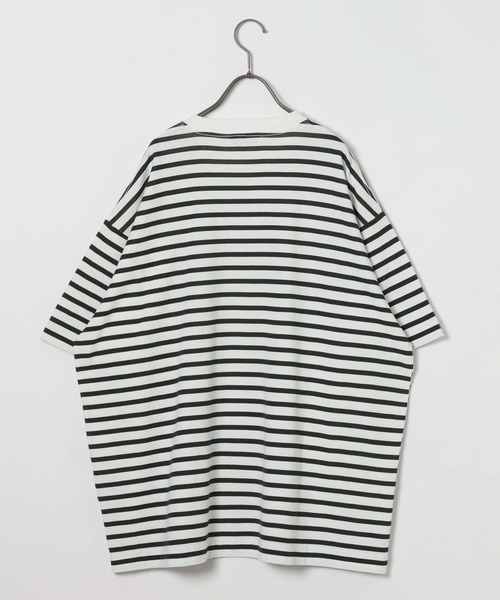 GEORGE'S(ジョージズ)の「プリントボーダーTシャツ(Tシャツ/カットソー・メンズ・ネイビー/ブラック・MEDIUM/LARGE)」の6枚目の写真