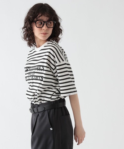 GEORGE'S(ジョージズ)の「プリントボーダーTシャツ(Tシャツ/カットソー・メンズ・ネイビー/ブラック・MEDIUM/LARGE)」の18枚目の写真