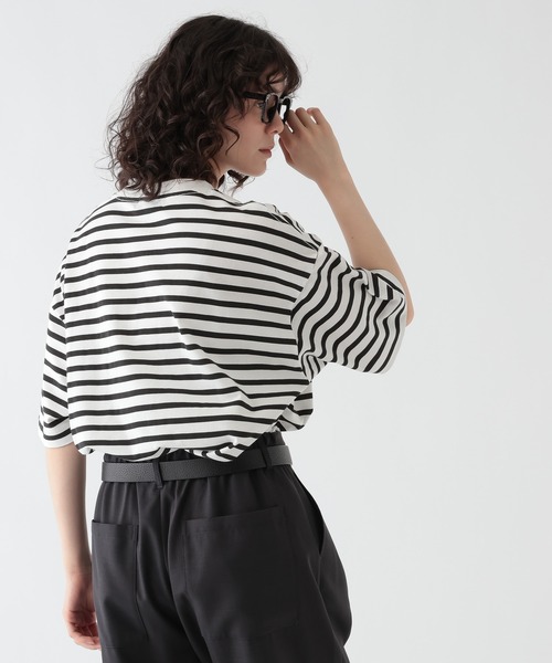 GEORGE'S(ジョージズ)の「プリントボーダーTシャツ(Tシャツ/カットソー・メンズ・ネイビー/ブラック・MEDIUM/LARGE)」の19枚目の写真