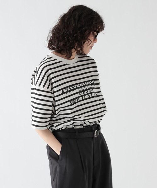 GEORGE'S(ジョージズ)の「プリントボーダーTシャツ(Tシャツ/カットソー・メンズ・ネイビー/ブラック・MEDIUM/LARGE)」の20枚目の写真