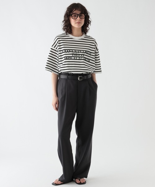 GEORGE'S(ジョージズ)の「プリントボーダーTシャツ(Tシャツ/カットソー・メンズ・ネイビー/ブラック・MEDIUM/LARGE)」の12枚目の写真