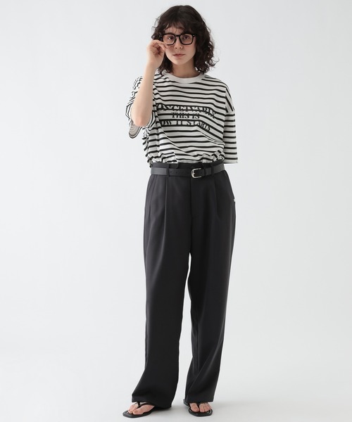 GEORGE'S(ジョージズ)の「プリントボーダーTシャツ(Tシャツ/カットソー・メンズ・ネイビー/ブラック・MEDIUM/LARGE)」の13枚目の写真