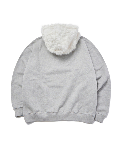 GARMENTS FAB（ガーメンツファブ）の「Old English Fur Hoodie (MELANGE GRAY)（パーカー・レディース・その他・MEDIUM/LARGE）」の3枚目の写真
