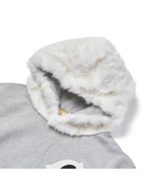 GARMENTS FAB（ガーメンツファブ）の「Old English Fur Hoodie (MELANGE GRAY)（パーカー・レディース・その他・MEDIUM/LARGE）」の4枚目の写真