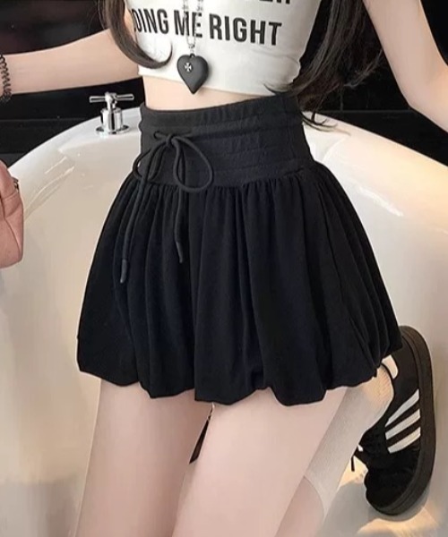 Teem Store（チームストア）の「【３色展開】スウェット バルーンシルエット ミニスカート（スカート・レディース・ホワイト/グレー/ブラック・M/S）」の14枚目の写真