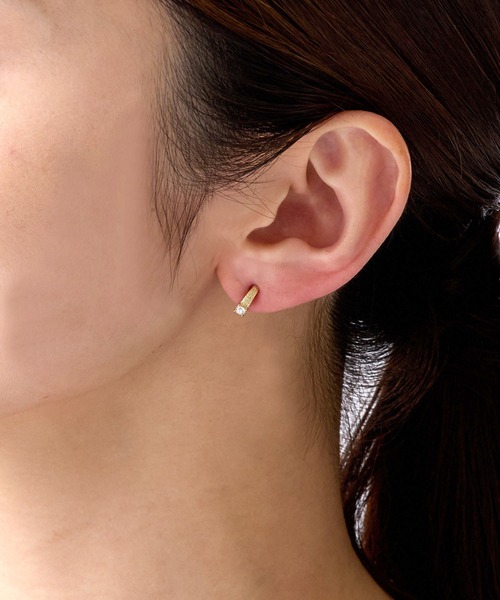 CALIN STANDARD(カリンスタンダード)の「◆金属アレルギー対応◆◆made in japan◆【痛くない】【落ちにくい】【ストレスフリーな着け心地】スターダストキュービックジルコニア ミニループフィットイヤリング(イヤリング・レディース・ピンクゴールド/ゴールド/シルバー・FREE)」の1枚目の写真