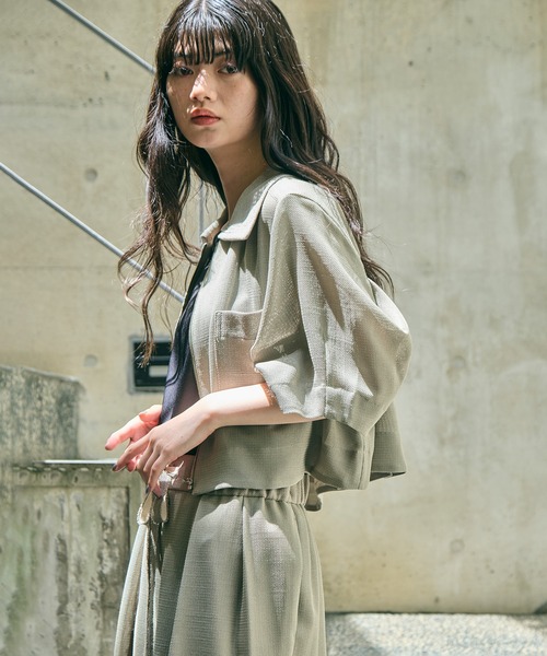 STUDIOUS(ステュディオス)の「【STUDIOUS/ステュディオス】Washable Mesh Blouson/ウォッシャブルメッシュブルゾン/二の腕細見え/ウォッシャブル/冷房対策/日焼け対策(ブルゾン・レディース・マルチ/ブラック/アイボリー/ベージュ・FREE)」の3枚目の写真