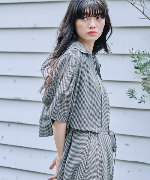 STUDIOUS(ステュディオス)の「【STUDIOUS/ステュディオス】Washable Mesh Blouson/ウォッシャブルメッシュブルゾン/二の腕細見え/ウォッシャブル/冷房対策/日焼け対策(ブルゾン・レディース・マルチ/ブラック/アイボリー/ベージュ・FREE)」の1枚目の写真