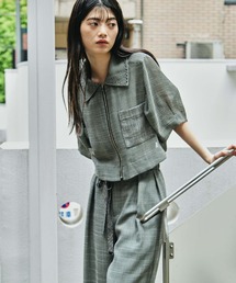 STUDIOUS（ステュディオス）の「【STUDIOUS/ステュディオス】Washable Mesh Blouson/uウォッシャブルメッシュブルゾン/二の腕細見え/ウォッシャブル/冷房対策（ブルゾン）」