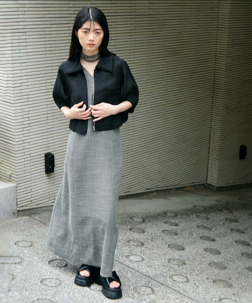 STUDIOUS(ステュディオス)の「【STUDIOUS/ステュディオス】Washable Mesh Blouson/ウォッシャブルメッシュブルゾン/二の腕細見え/ウォッシャブル/冷房対策/日焼け対策(ブルゾン・レディース・マルチ/ブラック/アイボリー/ベージュ・FREE)」の20枚目の写真