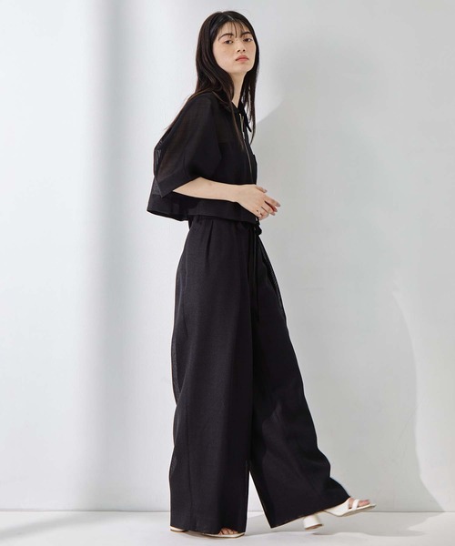 STUDIOUS(ステュディオス)の「【STUDIOUS/ステュディオス】Washable Mesh Blouson/ウォッシャブルメッシュブルゾン/二の腕細見え/ウォッシャブル/冷房対策/日焼け対策(ブルゾン・レディース・マルチ/ブラック/アイボリー/ベージュ・FREE)」の17枚目の写真