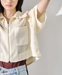 STUDIOUS（ステュディオス）の「【STUDIOUS/ステュディオス】Washable Mesh Blouson/uウォッシャブルメッシュブルゾン/二の腕細見え/ウォッシャブル/冷房対策（ブルゾン）」