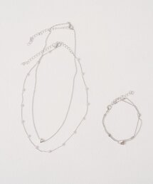 Chico | ハートパールネックレス＋ブレスレット(ネックレス)