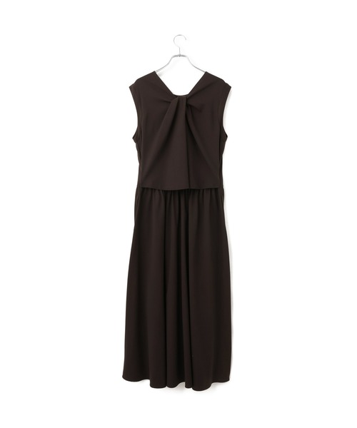 ADAM ET ROPE'（アダムエロペ）の「【WEB限定】バックオープンマキシワンピース（ワンピース・レディース・チャコールグレー/ダークブラウン/ブラック・38/36）」の21枚目の写真