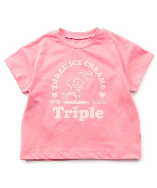 BREEZE(ブリーズ)の「【接触冷感/吸水速乾】ワンマイル半袖パジャマ(ルームウェア/パジャマ・キッズ・ピンク/ネイビー/オレンジ/イエロー・80/90/100/110/120/130/140/150)」の7枚目の写真