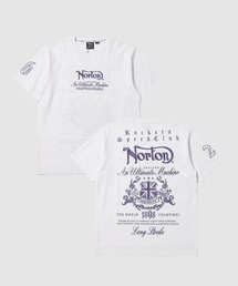 Norton（ノートン）の「【Norton/ノートン】パープル メタル MAX クルーネック 半袖Tシャツ（Tシャツ/カットソー）」