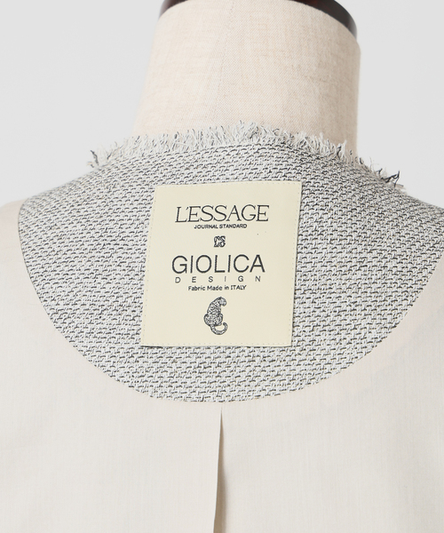 journal standard L'essage(ジャーナルスタンダードレサージュ)の「GIOLICA ツイードメッシュノーカラーベスト(ベスト・レディース・グレー・FREE)」の10枚目の写真