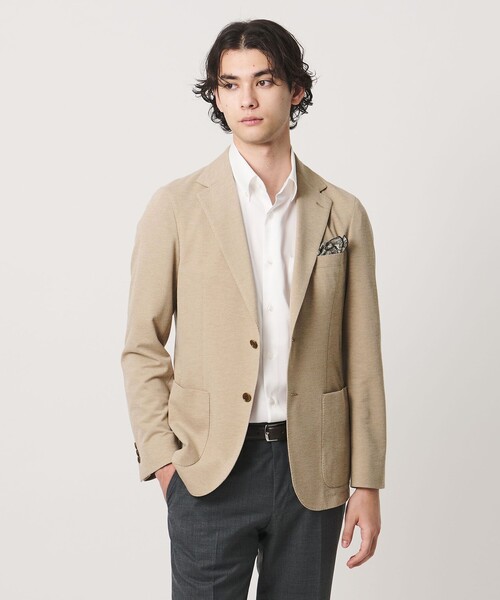 UNITED ARROWS(ユナイテッドアローズ)の「カノコ シングル 2ボタン テーラードジャケット COMFORT EASY‐MODEL SOFT(テーラードジャケット・メンズ・ベージュ・44/52/48/46/50)」の1枚目の写真