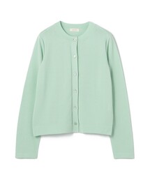 美品⭐️トゥモローランド　デプレ　ロングカーディガン　ブルーグリーン セール】 TOMORROWLAND tricot ティントリネン Vネックカーディガン