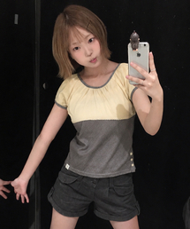 Floral Shirring Lace T-shirts, Beige