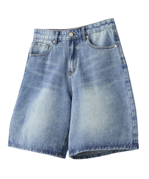 RAIMENT（レイメント）の「ギャラリークラブ ウォッシングデニムバミューダハーフパンツ_中青（その他パンツ・メンズ・その他・SMALL/MEDIUM/LARGE）」の3枚目の写真