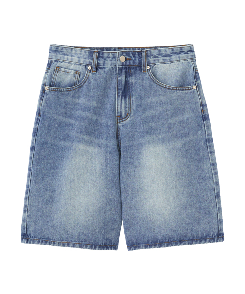 RAIMENT（レイメント）の「ギャラリークラブ ウォッシングデニムバミューダハーフパンツ_中青（その他パンツ・メンズ・その他・SMALL/MEDIUM/LARGE）」の4枚目の写真