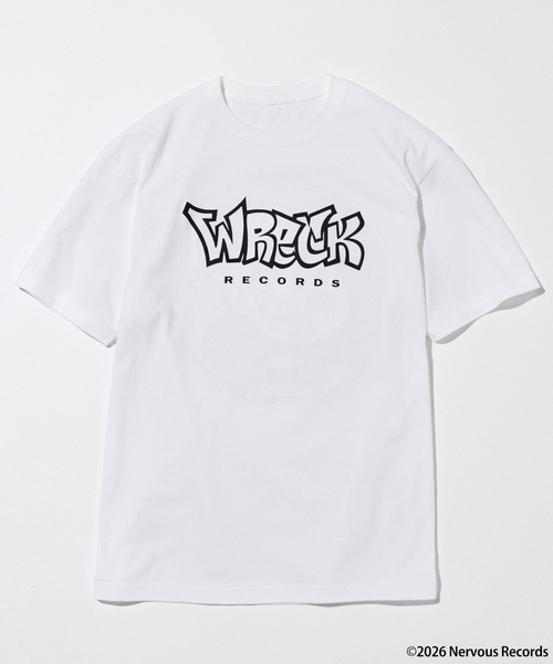 JOURNAL STANDARD(ジャーナルスタンダード)の「Nervous Records / ナーヴァス・レコーズ × JOURNAL STANDARD Nervous Wreck(Tシャツ/カットソー・メンズ・ホワイト/ブラック・X-LARGE/LARGE/MEDIUM)」の2枚目の写真