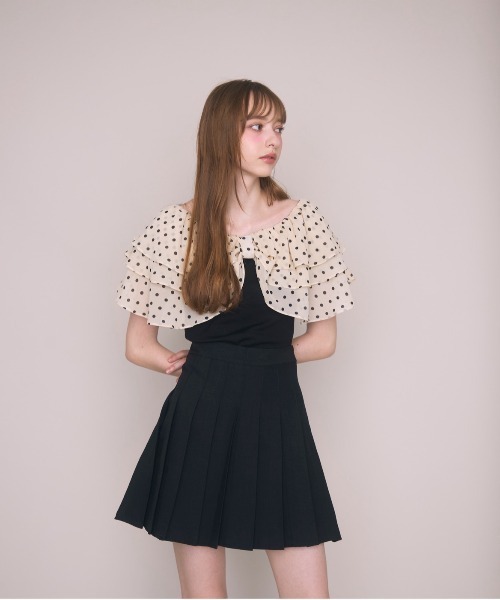 Noelie(ノエリー)の「ドット襟Tシャツ(Tシャツ/カットソー・レディース・ブラック/ホワイト・FREE)」の18枚目の写真