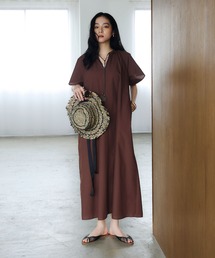 追加》Rib ハーフスリーブ ワンピース 4（ワンピース）｜Plage