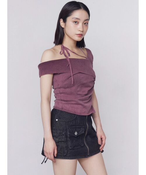 EMODA(エモダ)の「アウトポケットミニスカート(スカート・レディース・インディゴブルー/ブラウン/ブラック・SMALL/MEDIUM)」の14枚目の写真