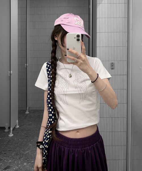 ROSEFRANTZ（ロゼフランツ）の「Sparkle Angel Wing T-shirt [White]（Tシャツ/カットソー・レディース・ホワイト・SMALL/MEDIUM）」の8枚目の写真