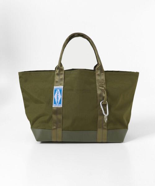 LUCEBER(ルースバー)の「LUCEBER TOTE BAG M(トートバッグ・メンズ・ブラック/カーキ・ONE)」の1枚目の写真
