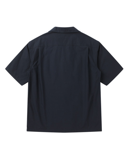 SOLEW(ソル)の「コットンオープンカラーシャツ_ダークネイビー(シャツ/ブラウス・メンズ・その他・SMALL/MEDIUM/LARGE/X-LARGE)」の2枚目の写真