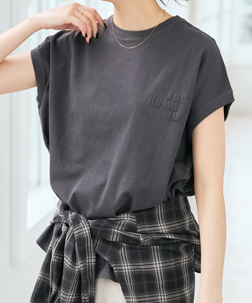 スピックアンドスパン アッパーハイツ 別注BIG NO SLEEVE TEE 追加》upper hights/アッパーハイツ 別注BIG NO SLEEVE TEE*（Tシャツ