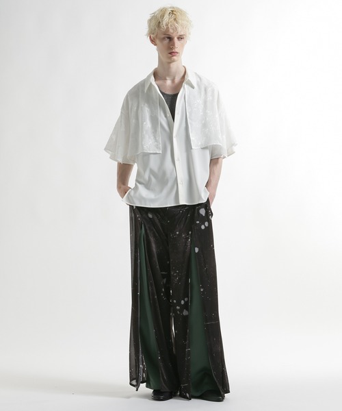 HARE(ハレ)の「【SET UP対応】ガラシアーレイヤードパンツ(HARE)(スラックス・メンズ・グリーン/ブルー/ブラック・FREE/SMALL/MEDIUM)」の9枚目の写真
